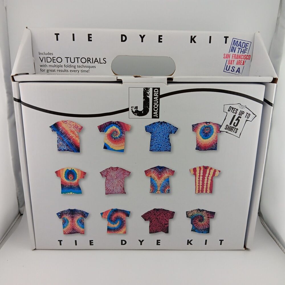 Jacquard Craft - Complete Fabric Tie Dye Kit - Makes 15 T-Shirts